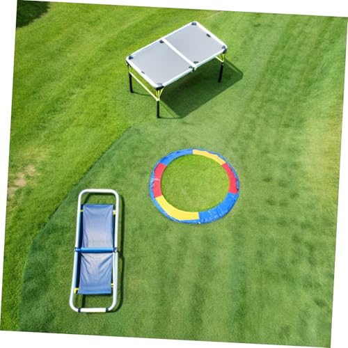 Coussin de protection trampoline rond coloré avec housse résistante imperméable
