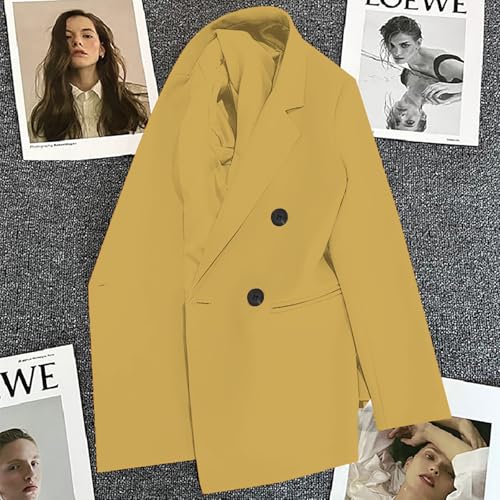 Fall Blazers for Women 2024 Business Casual Long Sleeve Dressy Open Front Coats Work Office Oversized Suit Jackets3