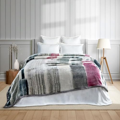 MYTRIDENT Home Essential Soft Sanctuary Double Blanket, Nolan