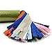 100 Pcs 9 Inch Nylon Coil Zippers Bulk for Tailor Sewing Crafts (20 Colors)