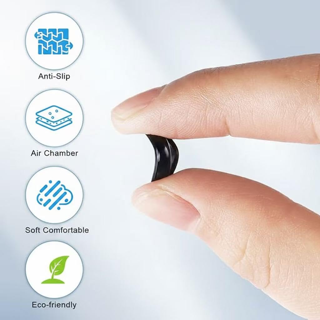 Compatible with Ray-Ban Meta Wayfarer Eyeglass Nose Pad, 8 Pairs Soft Silicone Nose Pads, Anti Slip Replacement Nose Pads - 3