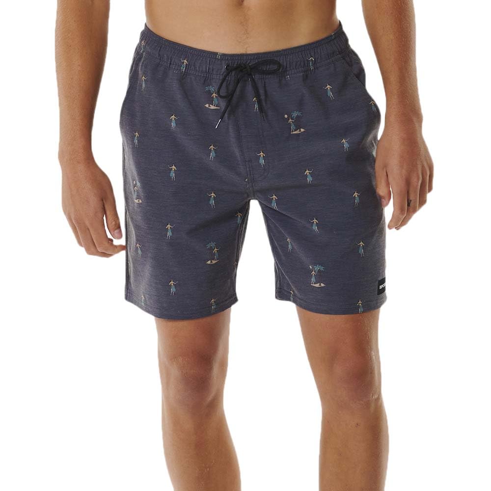 Rip Curl Hula Breach Volley Men's Board Shorts, black, L
