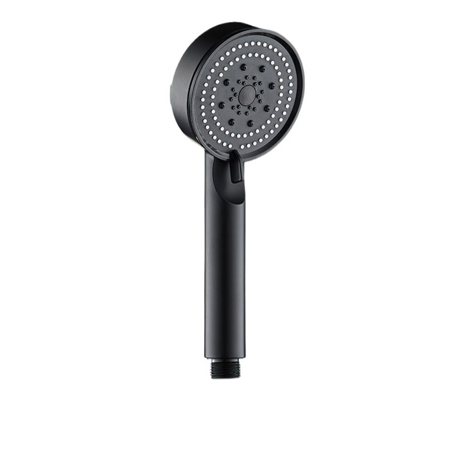 Shower Head High Pressure Shower Head Turbo Replete for(Black)
