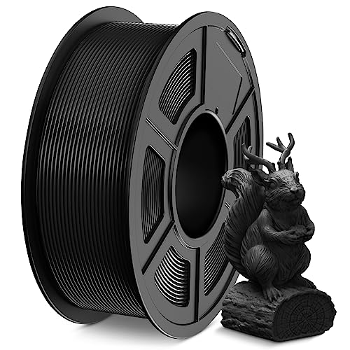 SUNLU PLA Filament d'imprimante 3D 1,75mm,TÃ©nacitÃ© PLA professionnelle, Filament pour Imprimante 3D, PrÃ©cision Dimensionnelle +/- 0.02mm, Bobine de filament 3D de 1KG. (PLA Noir)