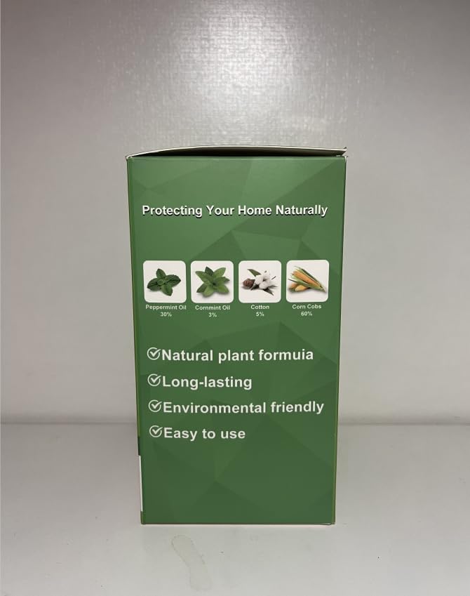 Natural Rodent Mice Repellent, Rat Repellent Balls, Mouse Repellent Peppermint Oil for House, Rat Deterrent, Keep Mice Out, Mouse Control, Mouse Away for Home, Kitchen - Image 3