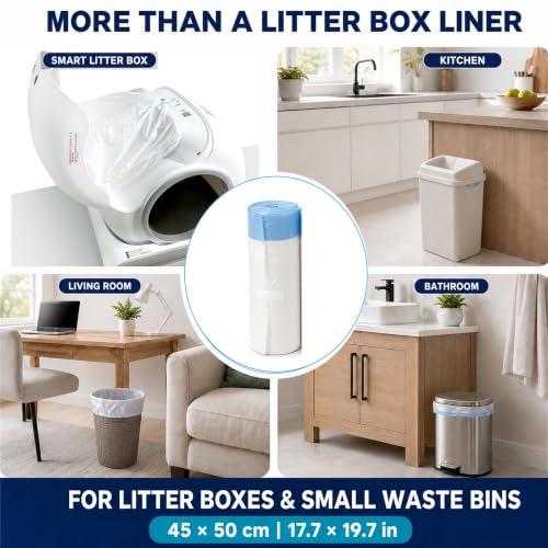 Image of 90-Count Liners for Self-Cleaning Cat Litter Boxes, 18 x 20 in