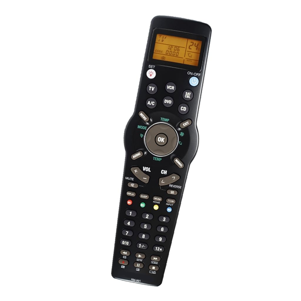 Ergonomiczna konstrukcja uniwersalny pilot zdalnego sterowania RM-991 z intuicyjnym układem przycisków