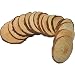 Fuhaieec 30pcs 2.5"-2.8" Unfinished Natural Wood Slices Circles with Tree Bark Log Discs for DIY Craft Christmas Rustic Wedding Ornaments