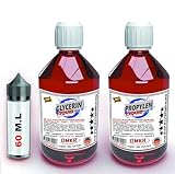 Pflanzliches Glycerin (VG) und Propylenglykol (PG) : Ein vielseitiges Lösungsmittel und Feuchthaltemittel für Kosmetik, Lebensmittel und mehrere Anwendungen.