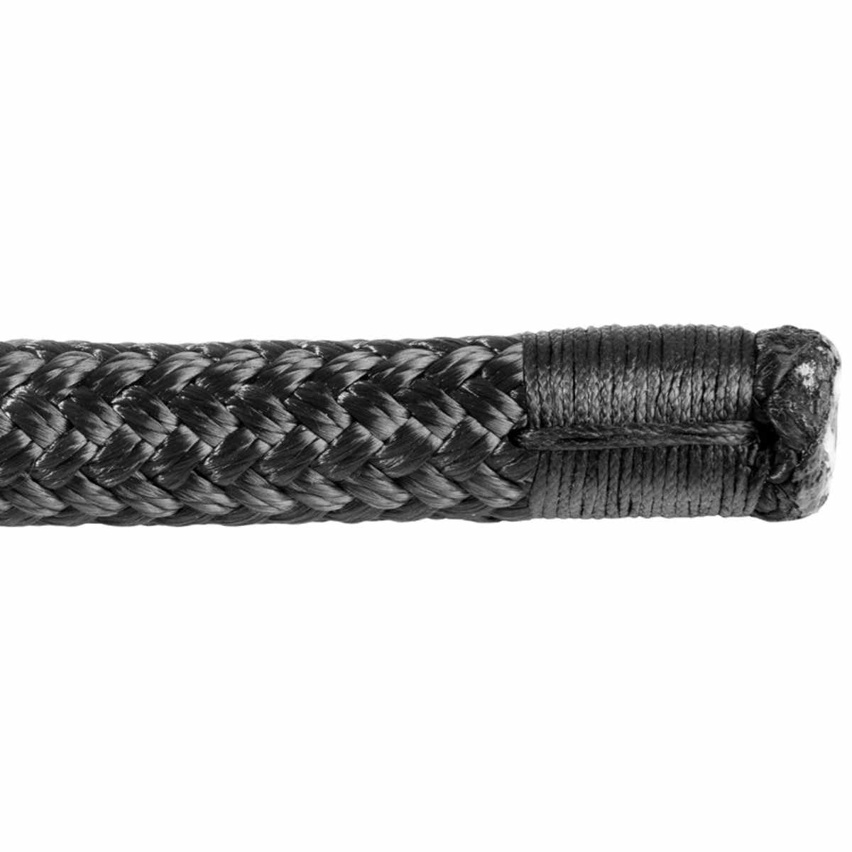 Boot Festmacherleine mit Auge, Osculati, 14 mm x 9 m, Schwarz | Mooring Leine und Tauwerk für Segelboot, Motorboot, Schiff und Marine