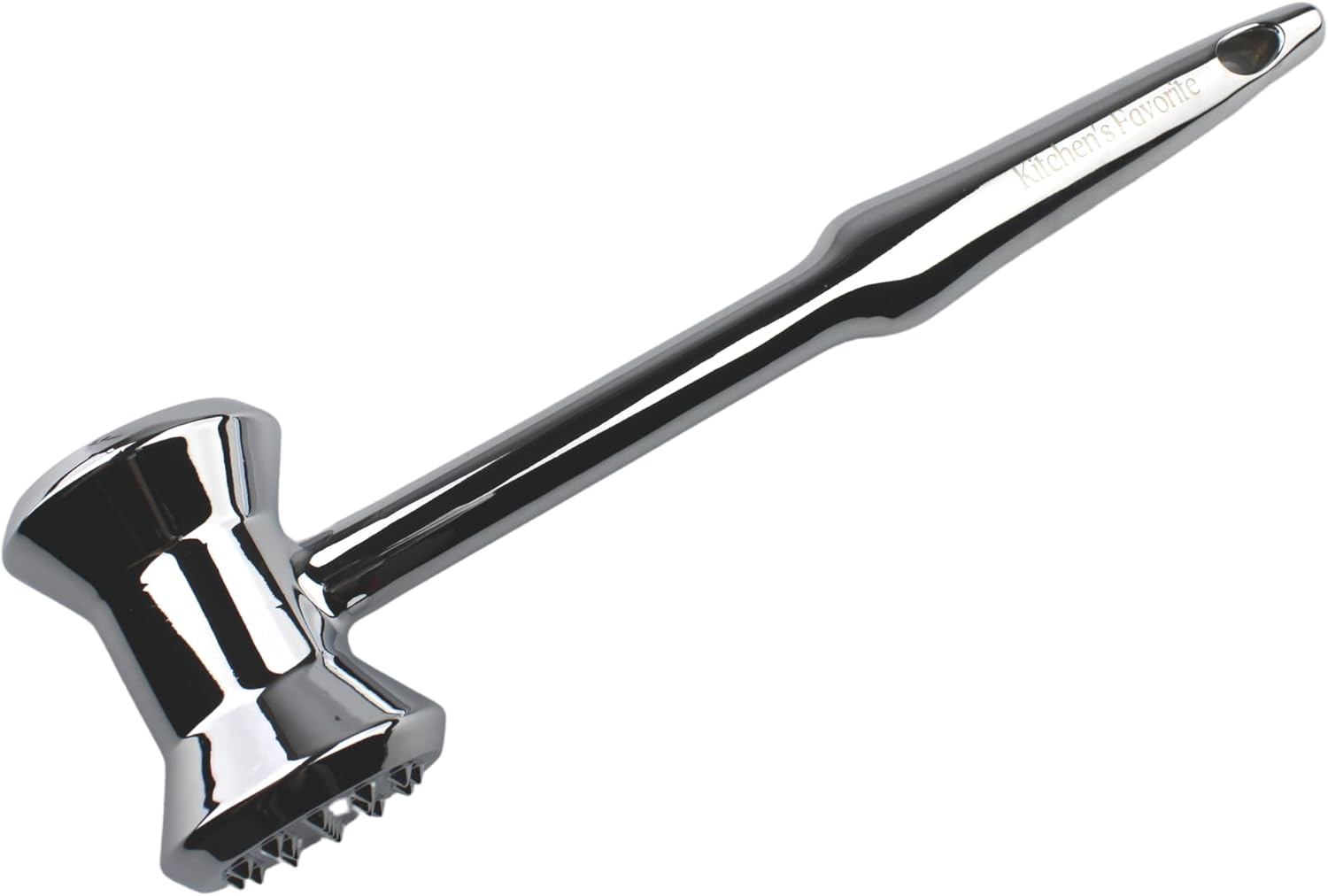 Kitchen's Favorite Stainless Steel Meat Tenderizer Hammer