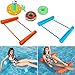 Produktbild YUANYUAN 2 Stück Schwimmendes Bett, 4 in 1 Aufblasbare Schwimmende Hängematte, Schwimmender Strandkorb, Aufblasbarer Pool-Floater für Erwachsene + 3 Stück Mini Aufblasbarer Getränkehalter Wasserspaß