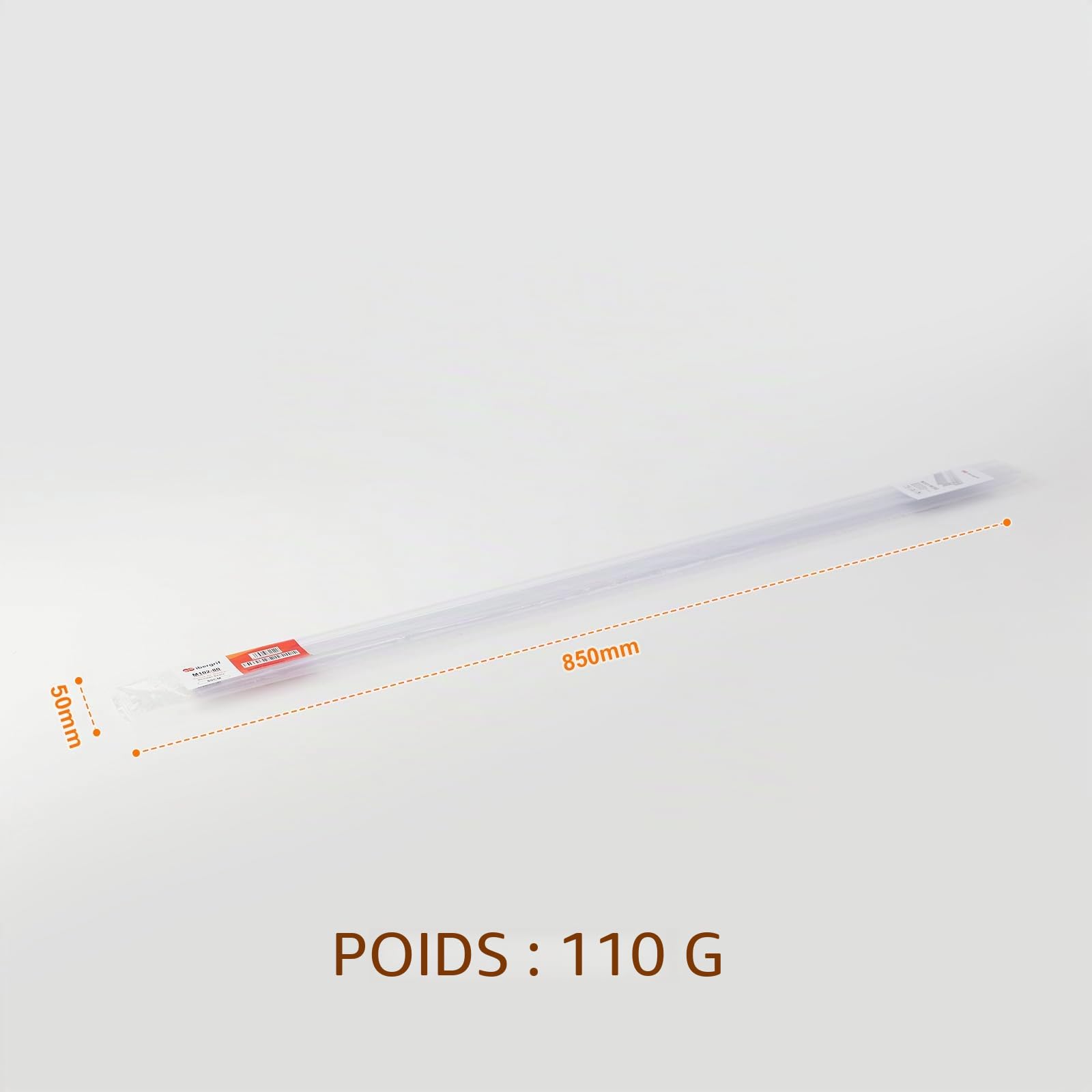 Joints d'étanchéité pour Portes de Douche en Verre 80CM, Vitre 5-8 MM, 2 Pièces, Transparent