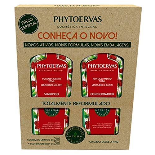 Phytoervas Kit Shampoo + Condicionador Fortalecimento Total 500 Ml 2 Unidades