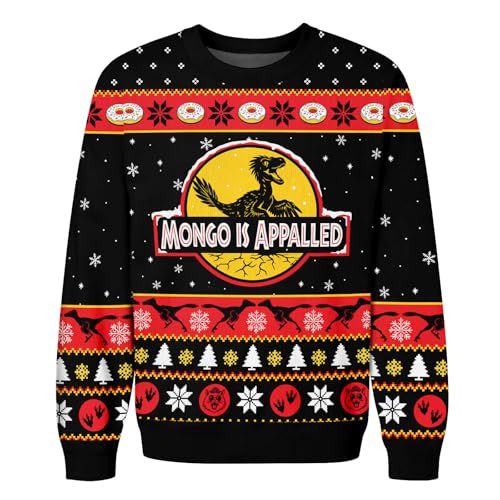Image of 99TIMORO Crawler Game Ugly Christmas Sweater for Men and Women, Holiday Pullover Novelty Crewneck Sweatshirt, Festive Outfit Gift