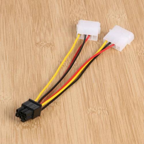 Platoon 6 Pin Power Kablo 6 Pin to 2 Molex PCIE Ekran Kartı Güç 6pin