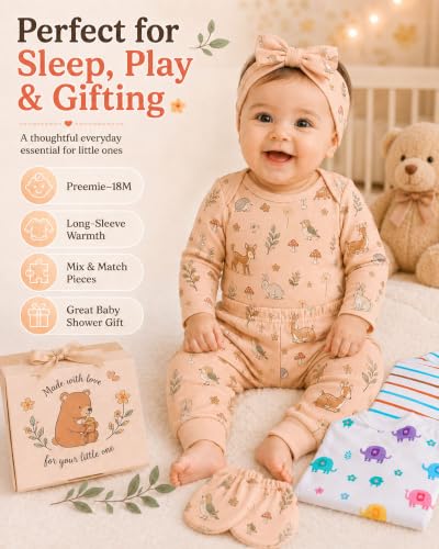 Image of Baby Boy Girl Clothes Preemie Newborn Must Have Infant Essentials Outfits 20 Piece Clothing 0-18 Months