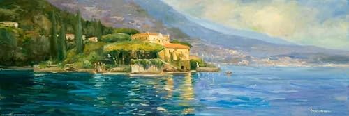 Posterazzi Lake Como - Póster de Allayn Stevens (8 x 24)