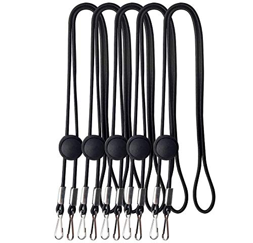 5 PCS Lanyard for Face Bandanas with Clasps Adjustable Length Lanyard for Face Covering Handy & Convenient Safety Mask Holder & Hanger - Comfortable Around The Neck Facemask Rest & Ear Saver