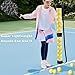 NEESEEYEE Pickleball & Tennis Ball Picker Holds 14 Balls, Ball Pickup Tube with Shoulder Strap, Lightweight Easy Pickup Portable Ball Holder, Pickleball & Tennis Ball Hopper