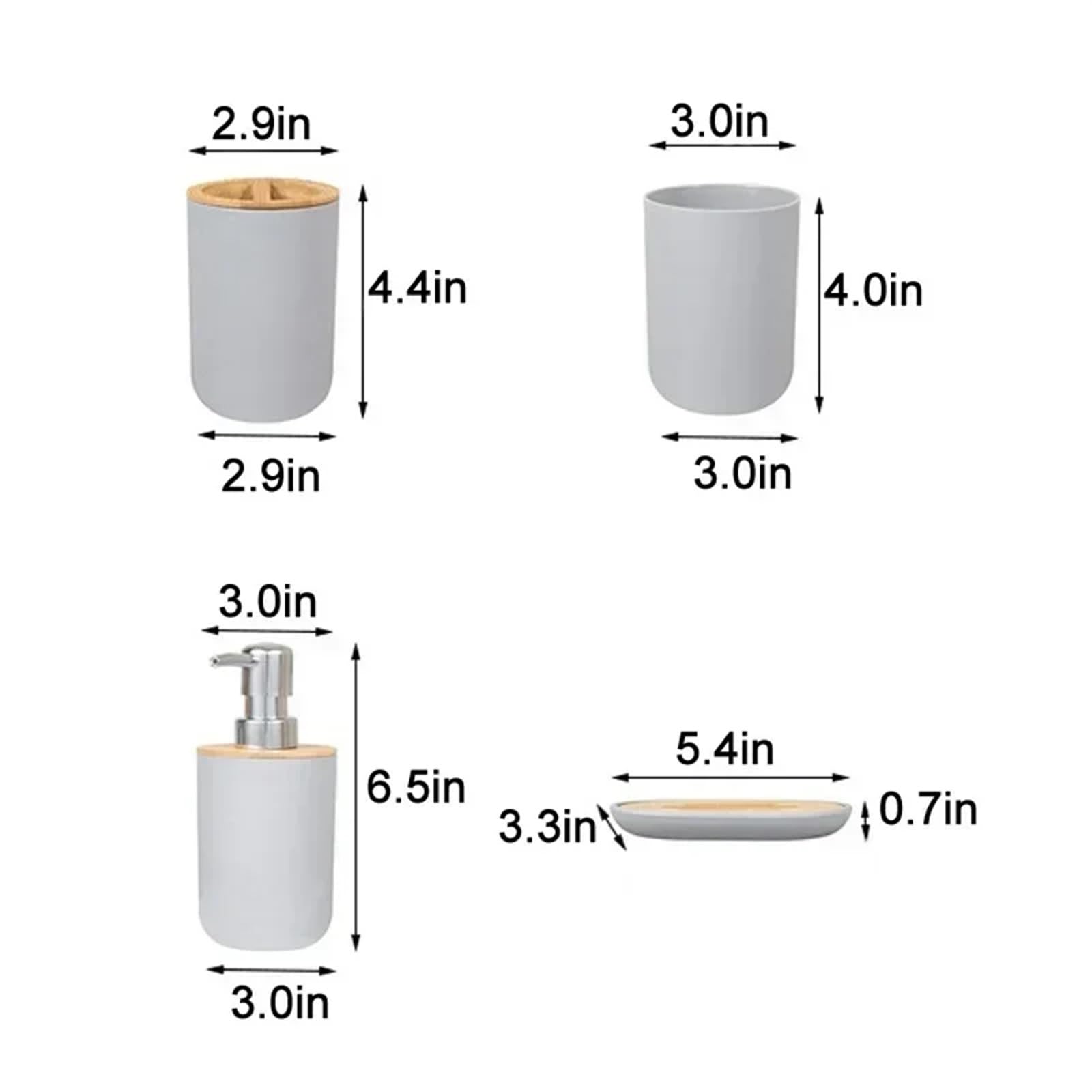 Conjunto De Accesorios De Baño Juego de accesorios de baño, juego de seis piezas for lavar el baño, conjunto combinado de baño, suministros de baño, juego de lavado de muebles Accesorios Baño Set Comp