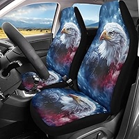 Tie Dye American Flag Eagle Car Seat Cover - Multi-use Nursing Cover & Stroller Canopy