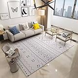 ◕Tapis a un dessous antidérapant écologique sans aucune odeur désagréable. Le fond est recouvert de particules antidérapantes, qui ont une forte adhérence et un bon effet antidérapant, qui peuvent protéger efficacement le sol et ont la fonction d'isolation phonique et de résistance à l'humidité.