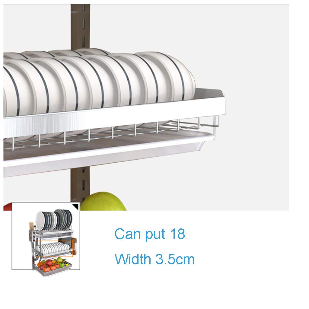 Buy Stainless Steel Kitchen Dish Drying Rack, 3Tier Dish Drainer Wall