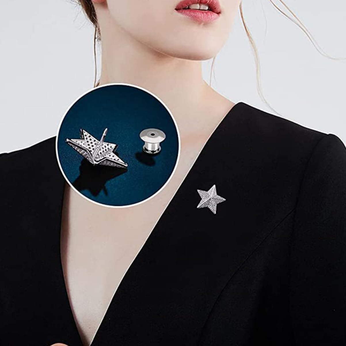 84pcs Decorative Pin Back Clasp Metal Pin Keepers for Craft Making Replaceable Butterfly Clutch Backing for Brooches Name Tags and Lapel