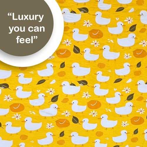 Image of Weave & Decor Kids Fitted bedsheets Single Bed 36x78x6 inch with Pillow Cover 20x30 inch, Breathable Soft Fabric, for Single Mattress