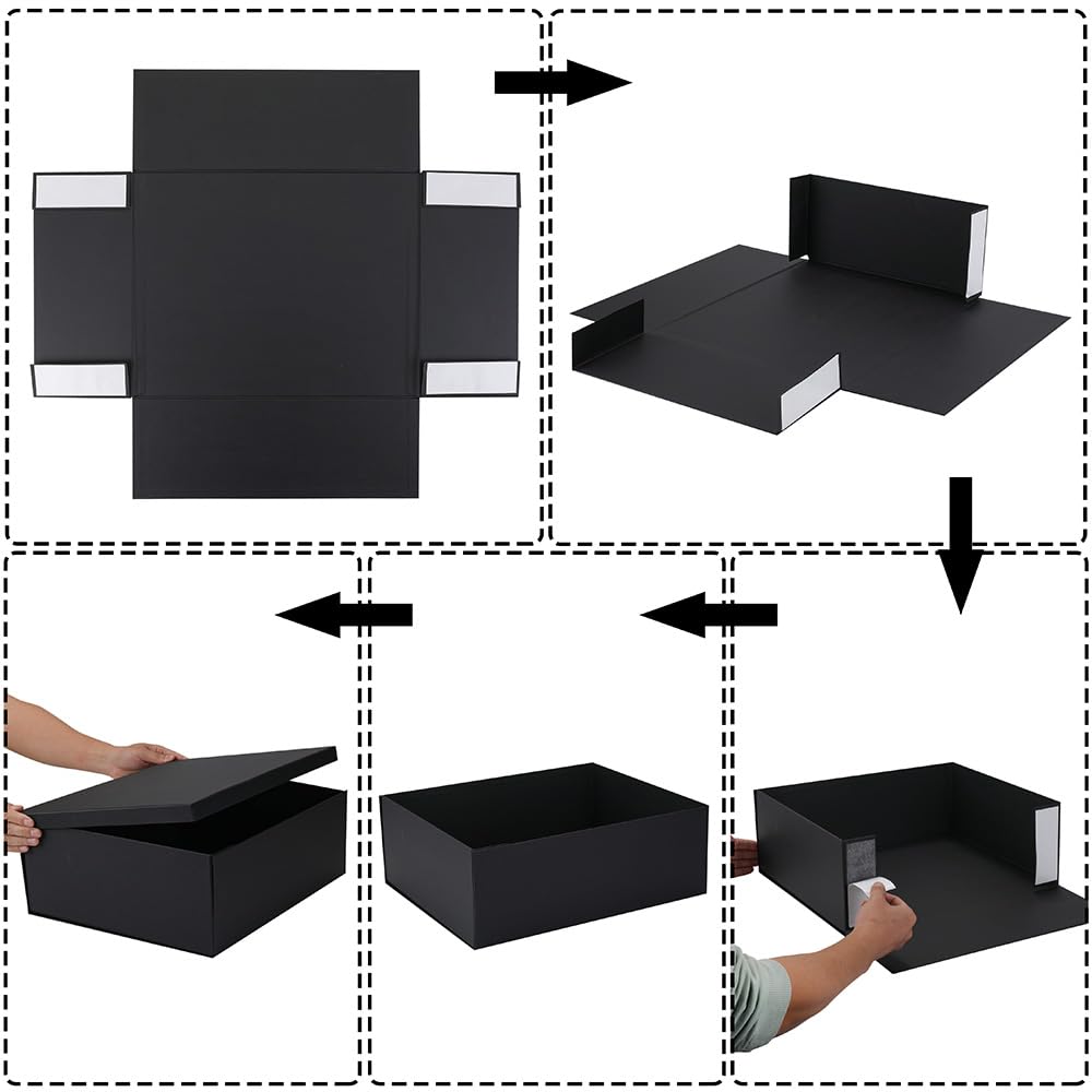 Amazon.com: Extra Large Gift Box with Lid 17x13x6 Inches, White