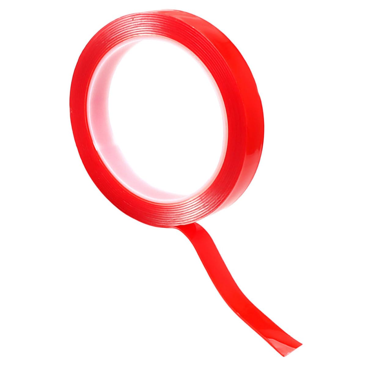 NUOBESTY 5 Rollen Bürokratie 15mm Breite r25b einseitig Draht klebeband doppelseitig double sided tape Doppelseitiger Aufkleber für den Außenbereich Doppelseitiger, robuster Aufkleber rot