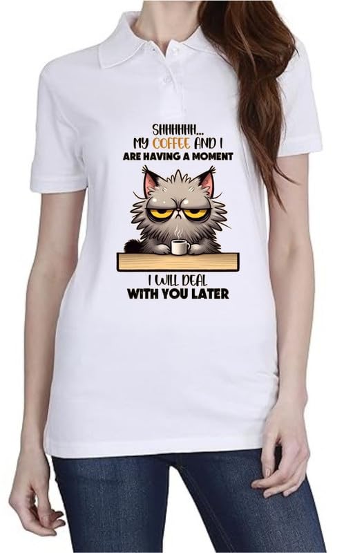 Coffee Deal Later White Women Polo T-Shirt-image-27