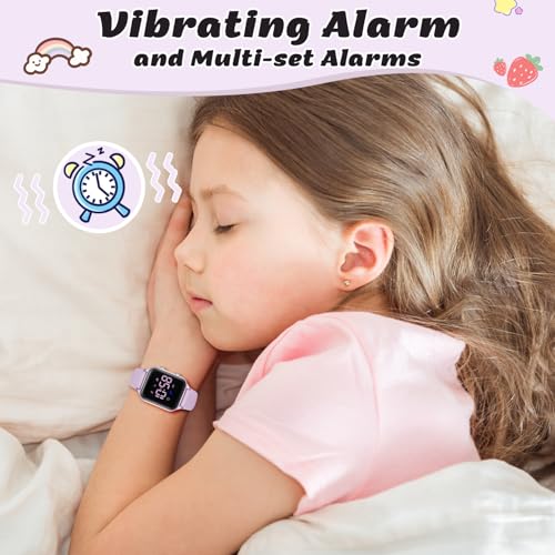 Image of LAVAREDO Kids Digital Watches for Boys Girls,Waterproof Sport Watch with Pedometer Stopwatch Vibration Alarm for Ages 5-13,No App Fitness Tracker Watch for Kids Teens Birthday Gifts