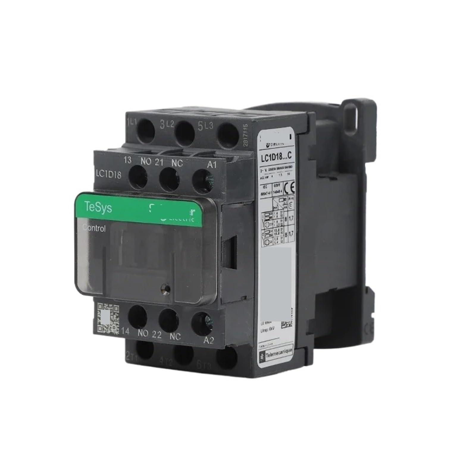 Contacteur AC LC1D18 110V évitez les pannes de moteur triphasé