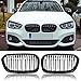 Für 1er F20 F21 2015 2016 2017 2018 2019 Nieren Doppelsteg Sport Kühlergrill Gitter Frontgrill Kühlergitter Schwarz Glänzend