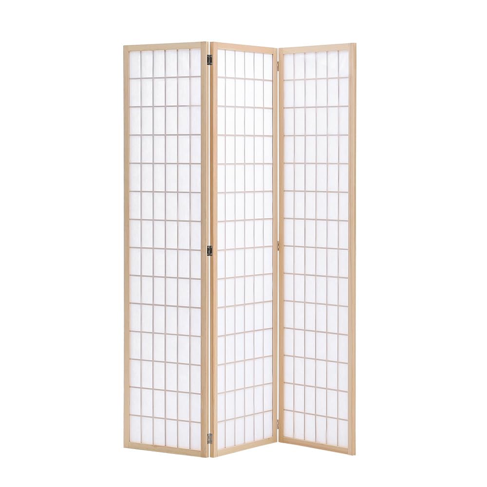 Buy INMOZATA Grid Room Divider, Wood and Nonwoven Fabric Room Divider