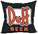 The Simpsons Duff Cuscino decorativo nero
