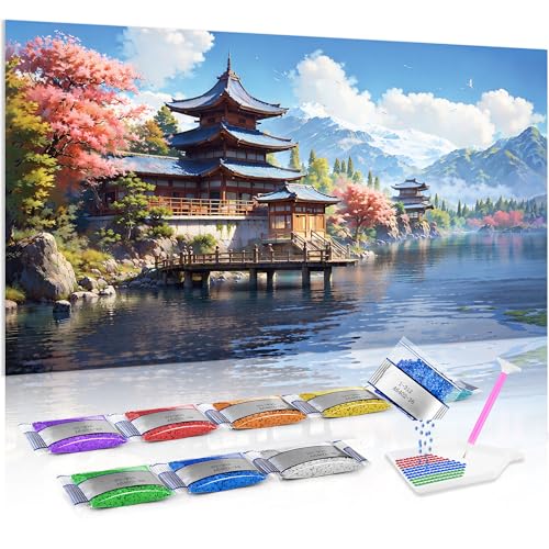 Pintura de diamante 5D Jumpdot de 70x40 cm, el regalo perfecto de manualidades para adultos