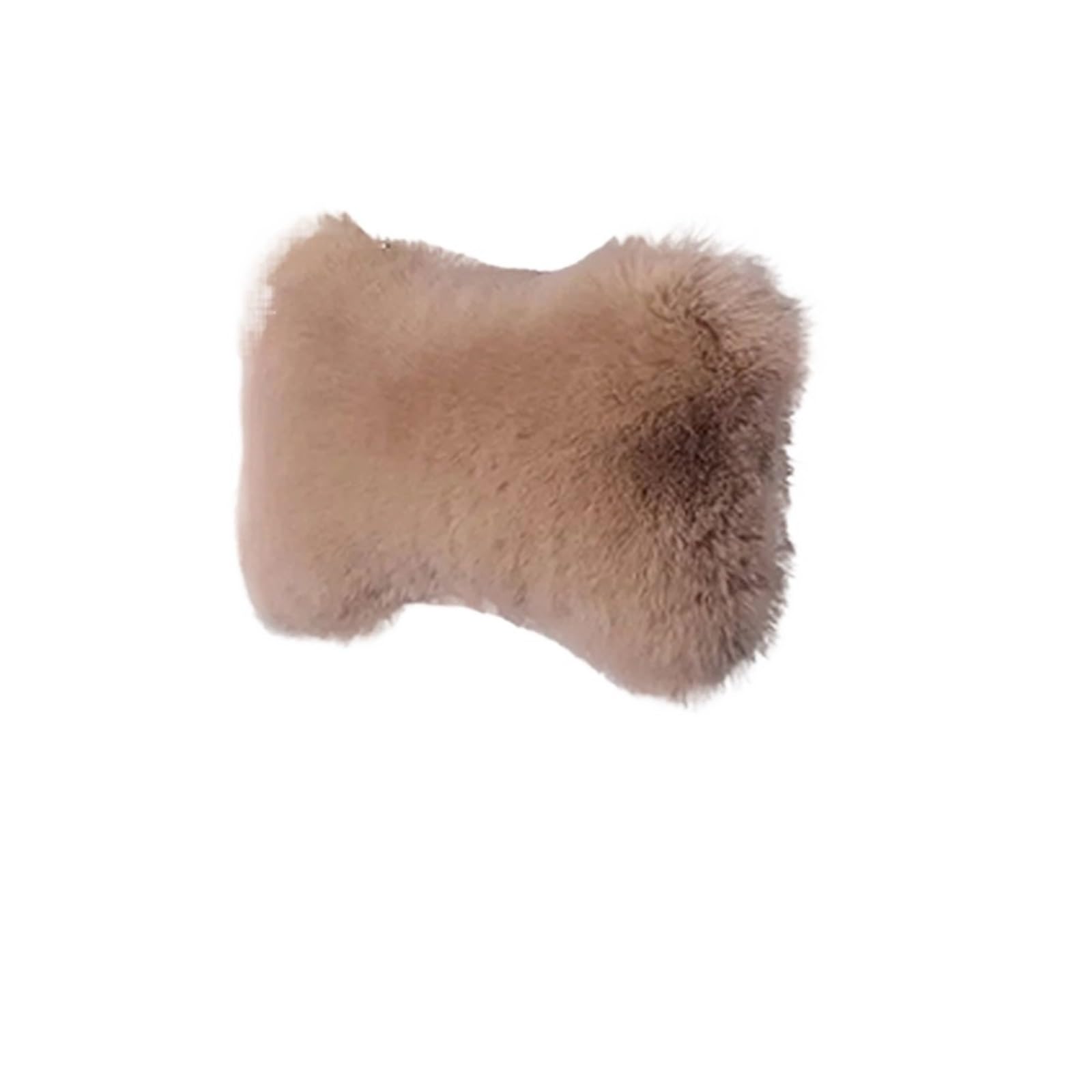 ATUMY Car Seat Pillow 1Pc Winter Car Neck Pillow Plush Car Seat Neck Rest Comfort Warmth Interior Accessories Car Headrest(Brown-1Pc)