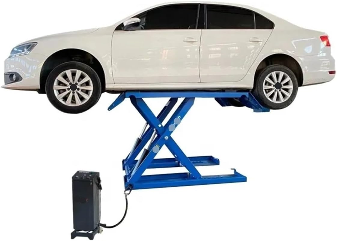 Portable 3.5 Ton Mid-Rise Hydraulic Car Lifter Economical Mobile Scissor Jacks Compatible with Home Garage Lift