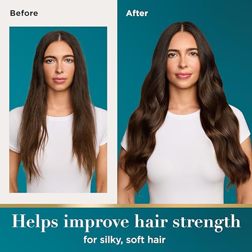 Image of OGX Renewing + Argan Oil of Morocco,Cold-Pressed Argan Oil for Hair Penetrating Treatment&Shine,Moisturizing&Strengthening Silky Oil for All Hair Types,Paraben &Sulfate Free,3.3 fl oz (Pack of 6)