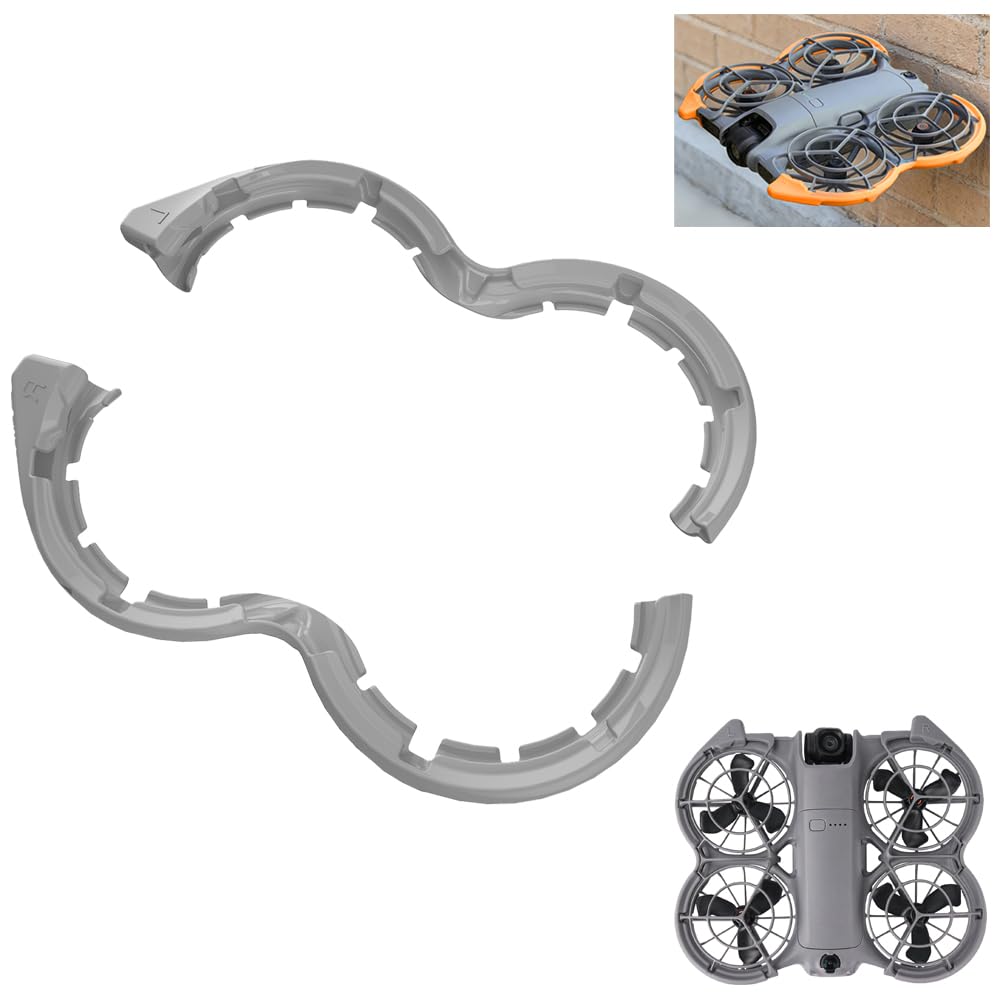 LHPHEIX NEO 2 Propeller Guard Protector,Protection Ring Bumper, Shockproof Anti-Collision TPE Protective Cover for DJI Neo 2 Accessories (Gray) — image 1