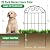 ADAVIN 20 Panels Collapsible Garden Fence Animal Barrier, 22 Ft(L) x 24 in(H) Black Rustproof Metal Wire Panel Border for Dogs Rabbits, Flower Edging for Landscape Patio Yard Outdoor Decor, Arched