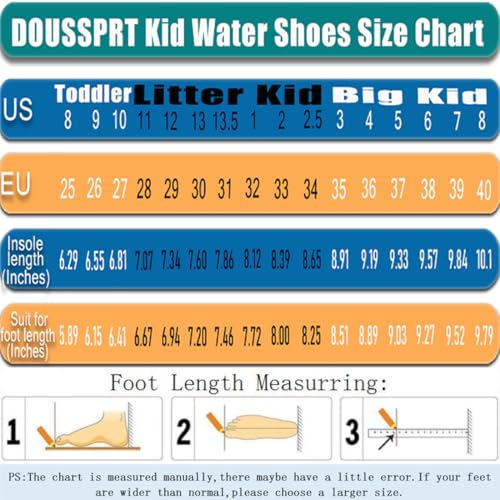 DOUSSPRT Water Shoes for Kids Boys Girls Quick Dry Beach Sports Swim Pool Aqua Shoes for Toddler/Little Kid/Big Kid4