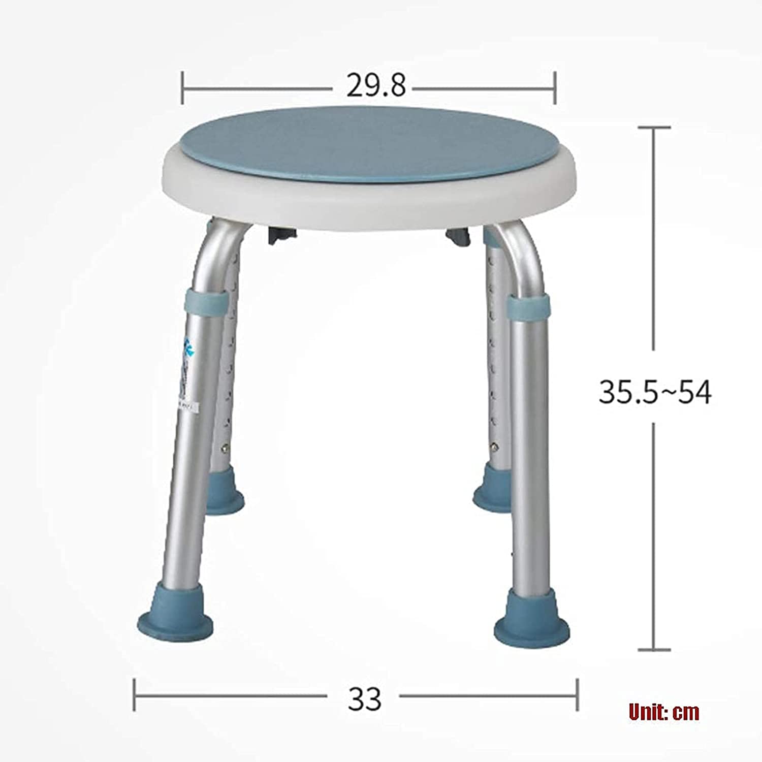 Plegable Silla de Ducha,para Personas Mayores Taburete de Ducha Asiento Silla de baño Banco-Old Man Shower Giratorio Antideslizante Mujer Embarazada Asiento de baño for Ancianos