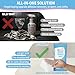 Creatyi 40 Pcs Large Size 3D Frosted Double-Sided Material Adhesive Remover Wipes Label Remover Sticker Remover Remove Labels, Stickers, Tape, Double-Sided Tape, and Removable Adhesive.