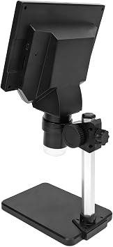 LCD Microscope, Computer Connection USB 10MP Adjustable Brightness 5.5inch LCD Coin Microscope for Fine Engraving