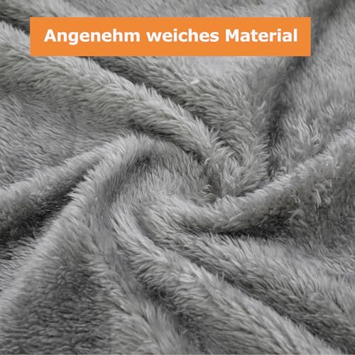 Growaystory Hundebett orthopädisches Hundesofa Hundecouch mit eierförmiger Ergonomischer Kistenschaum waschbar rutschfest (76x51x18CM, 3-seitiger Umrandung)