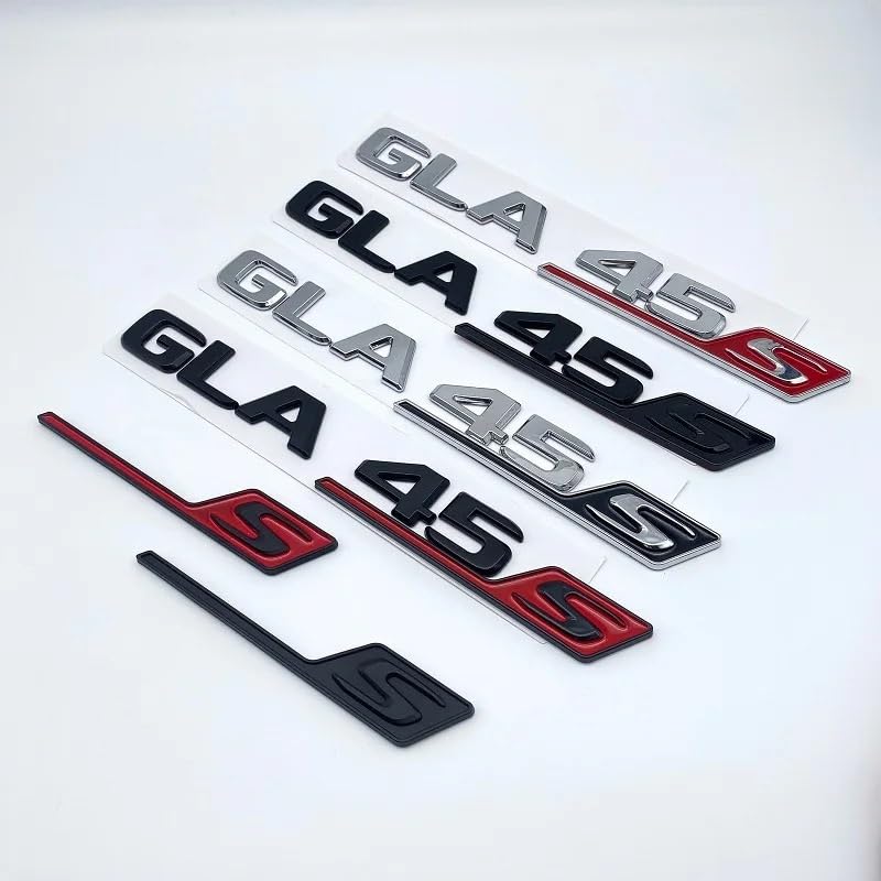 Emblema letras GLA35 plata logotipo maletero coche 2017 3